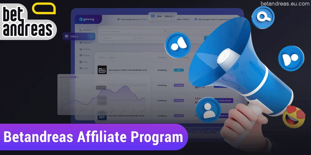 Affiliate program to attract new players to Betandreas