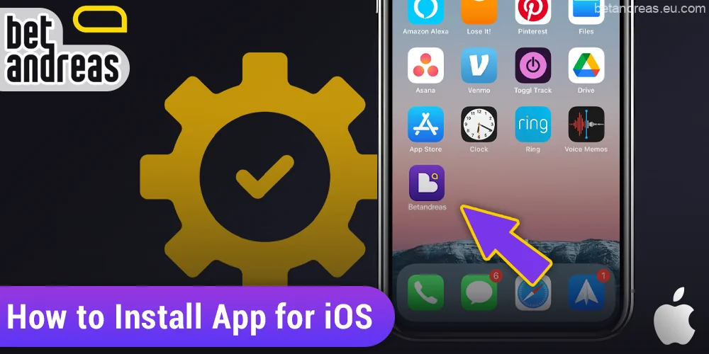 How to install the Betandreas app on iOS