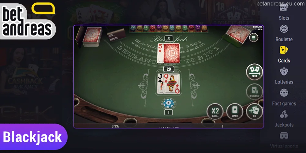 Blackjack versions of the Betandreas blackjack games in Bangladesh