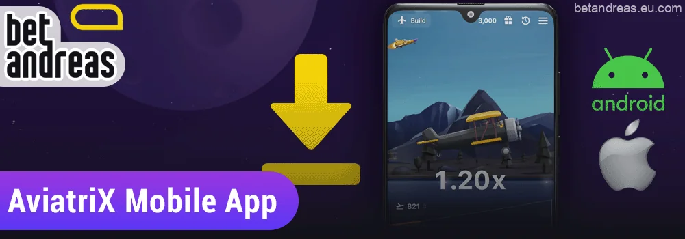 Mobile App for players Aviatrix from Bangladesh on Betandreas