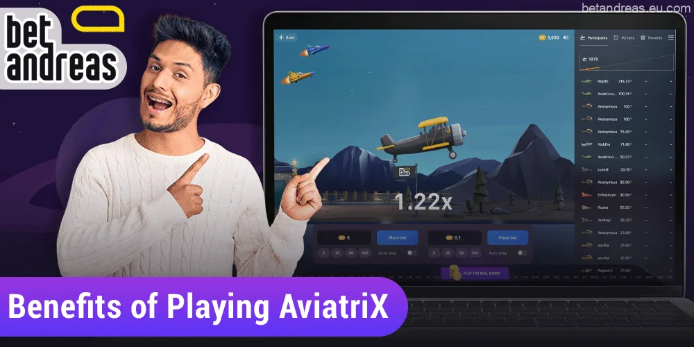 Benefits for Players AviatriX from Bangladesh at Betandreas